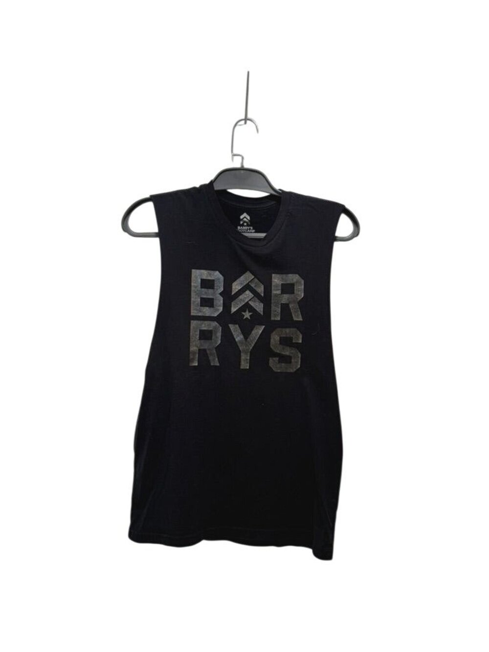Barry's Bootcamp Men's Distressed Logo Muscle Tank – Black – Medium
